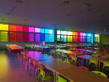 HEXIS цветная прозрачная фольга 123см x 20см