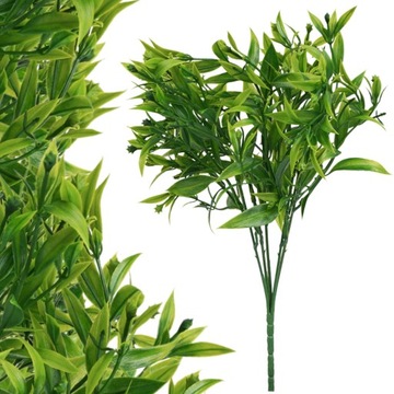 SZTUCZNE KWIATY GAŁĄZKA OZDOBNA RUSKUS 32cm SZTUCZNA ROŚLINA LIŚCIE STROIK