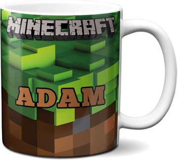 KUBEK MINECRAFT DLA DZIECKA PREZENT UPOMINEK+IMIĘ