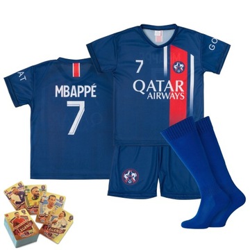 Komplet / strój piłkarski + gratis MBAPPE PSG 7 rozm. 134