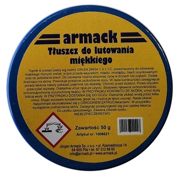 TŁUSZCZ DO LUTOWANIA MIĘKKIEGO MIEDZI ARMACK 50G