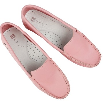 Мокасины Nessi 17130 розовые 4_6 лет 40.