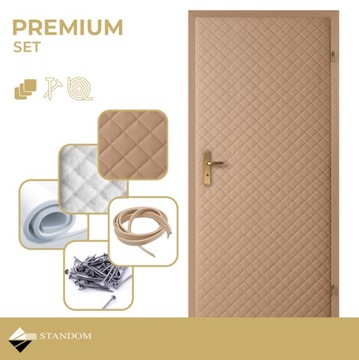 ОБИВКА ДВЕРИ 80/90 МАЛЫЙ KARO - КАПУЧИНО