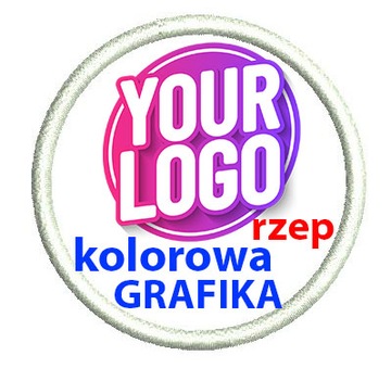Naszywka z nadrukiem kolorowego logo Twojej firmy rzep haczyk HURTOWE ceny