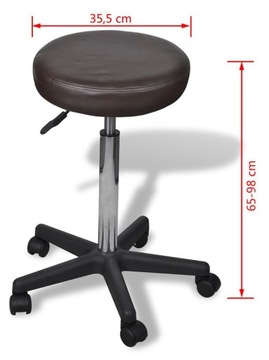 КОРИЧНЕВЫЙ ТАБУРТ НА КОЛЕСАХ === ГИДРАВЛИЧЕСКИЙ ТАБУЛ