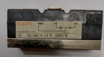 B053 Moduł tyrystorowy EUPEC DD121S14K