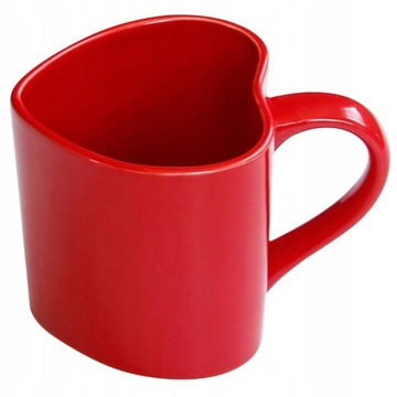 Ceramiczny kubek do herbaty w kształcie serca