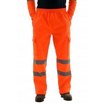 Spodnie robocze BHP ostrzegawcze odblaskowe Hi-Vis