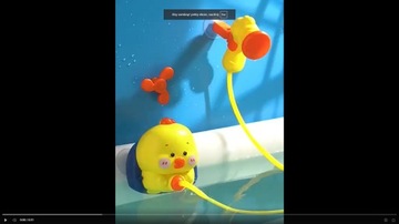 ВОДНАЯ ВАННА ИГРУШЕЧНЫЕ ВАННЫ ФОНТАН ДУШ 7В1 НАБОР РОСТОК УТКА