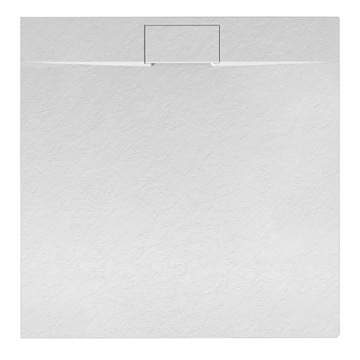 BRODZIK PRYSZNICOWY KAMIENNY KWADRATOWY SLIM MIKO BIAŁY 80x80 CM