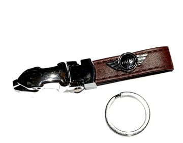 BRELOK DO KLUCZY MINI MORIS LEOPARD SKÓRA PREZENT