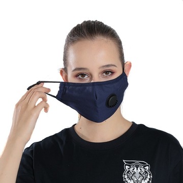 KOMPLET Maska Wielorazowa + 6x FILTR PM 2.5 WĘGIEL