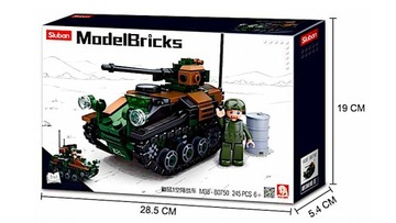 Кирпичи Визель Танк Плавание Армия Армия + LEGO ОРУЖИЕ