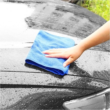 ŚCIERECZKA ŚCIERKA SZMATKA MIKROFIBRA SAMOCHODU OPTYKI 300g 30cm NIEBIES 5x