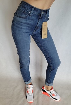 spodnie jeansowe LEVI'S 721 High Rise Skinny W26 L32 26x32