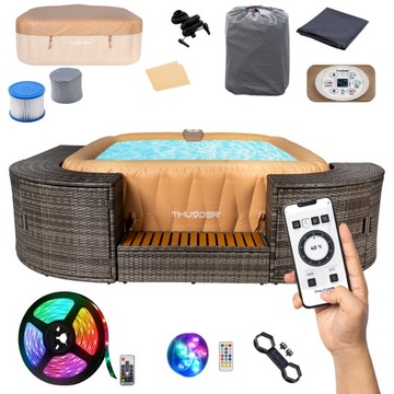 Dmuchane SPA 6-os z hydromasażem ozon wifi led