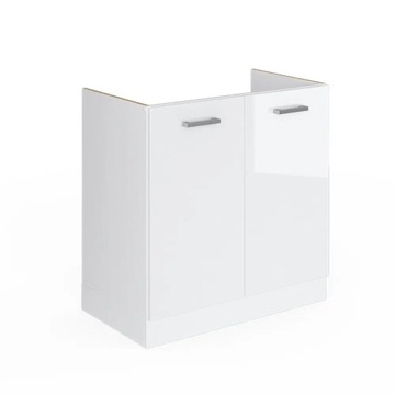 SZAFKA POD ZLEWOZMYWAK BEZ BLATU 80CM BIAŁA VICCO