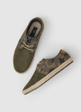 PEPE JEANS ORYGINALNE TRAMPKI ESPADRYLE SKÓRA 45