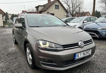 Volkswagen Golf VII Variant 2.0 TDI CR DPF BlueMotion Technology 150KM 2014 Volkswagen Golf Bezwypadkowy, Serwisowany, Opl...