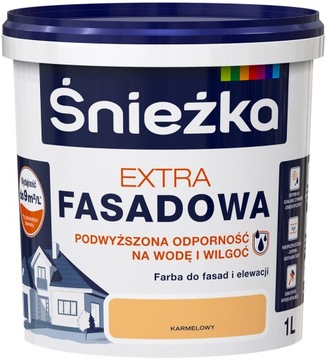 FARBA ŚNIEŻKA ExTRA FASADOWA KARMELOWY 1L