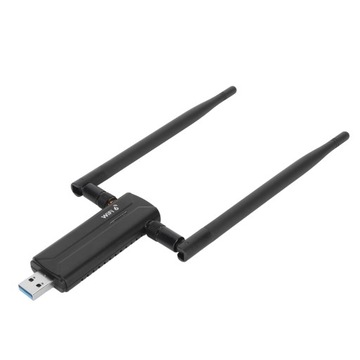 USB 3.0 wifi6e ax5400m adapter Wi-Fi 802.11ax potrójny zakres 6 GHz 5 GHz 2,4 GHz d