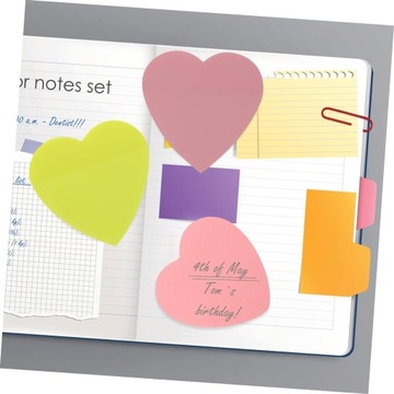 5 флуоресцентных наклеек «Любовь» для блокнотов, напоминающих о любви