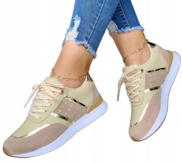 BUTY DAMSKIE SNEAKERSY SPORTOWE WYGODNE
