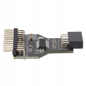 9-контактный USB-разветвитель из металла и пластика