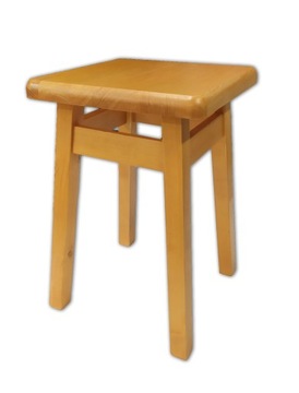 Taboret stołek kuchenny drewniany 45 cm olcha