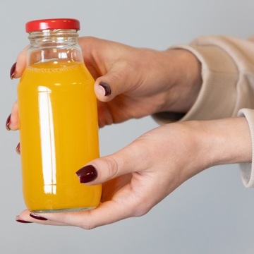 10x БУТЫЛКА ДЛЯ СОКА WINCH JUICE 330мл + КРЫШКА СТЕКЛЯННЫЕ БУТЫЛКИ ДЛЯ СИРОПА