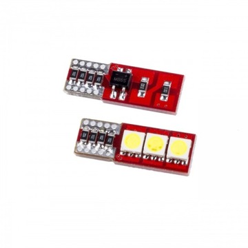 ŻARÓWKI CANABUS LED SMD 6000K W5W 5050 2szt T10