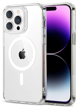 ETUI DO iPHONE 15 PRO MAX DO MagSafe WZMACNIANE MAGNETYCZNE OBUDOWA