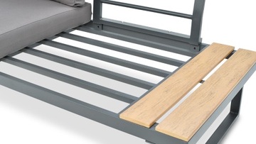 Narożnik Ogrodowy wypoczynkowy EMERSON Dark Grey