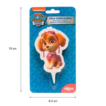 Свеча для торта на день рождения Paw Patrol Skye 2D