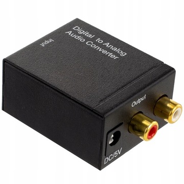 Оптический преобразователь TOSLINK COAXIAL в 2x RCA CINCH