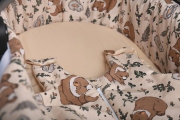 WKŁADKA DO WÓZKA GONDOLI + PRZEŚCIERADŁO ZESTAW BABYMAM