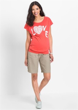 46 Bonprix _MS ЛЬНЯНЫЕ ШОРТЫ ДЛЯ МАТЕРИНСТВА