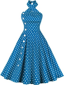 Długa suknia wieczorowa z lat 50. damska sukienka wieczorowa w stylu