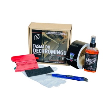 ZESTAW DO DECHROMINGU CZARNY POŁYSK 3M 5cm x 5m