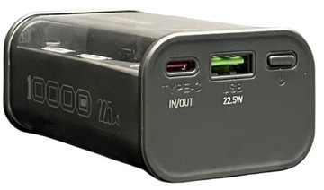 POWERBANK 10000 мАч 22,5 Вт LIGHT QC4.0 PD3.0 USB-CBLACK POWER BANK