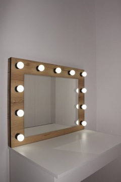 СВЕТОДИОДНОЕ ЗЕРКАЛО ЛОФТ В ПРОМЫШЛЕННОМ СТИЛЕ ГОЛЛИВУДСКАЯ ГАРДЕРОБНАЯ