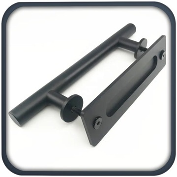 РУЧКА ДЛЯ РАЗДВИЖНОЙ ДВЕРИ, МАТОВЫЙ ЧЕРНЫЙ, LOFT, РУЧКА РЕТРО ПРЕМИУМ