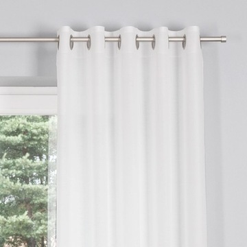 ZASŁONA FIRANA NATURAL GOTOWA na PRZELOTKACH wys 250 x 145 cm kol. BIAŁY