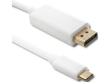 Qoltec DisplayPort Альтернативный режим USB-C 3.1 штекер Displayport штекер 5K 1м