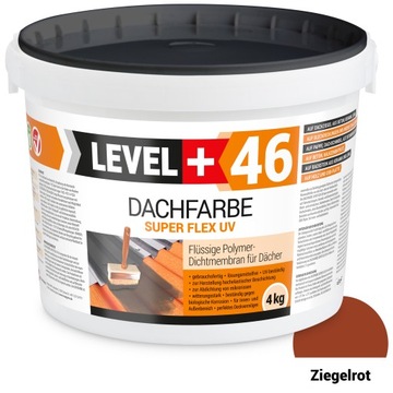 Farba dachowa płynna folia ceglasta 4kg Level+46