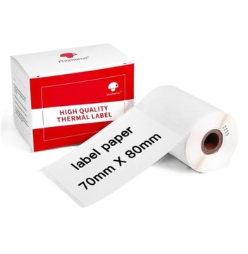 Papier Przylepny Naklejki 100x Etykieta 70x80mm Phomemo M110 M120 M200 M220