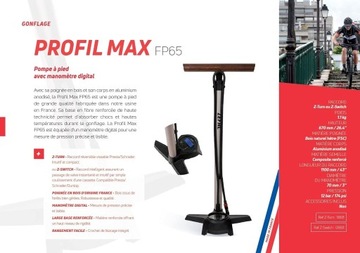 Ручной насос Zefal Profil Max FP65 с Z-переключателем