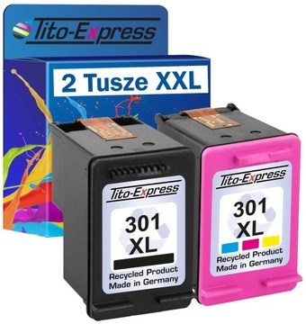 2x Tusz do HP 301 XL 2540 4500 3050a 1050a zestaw