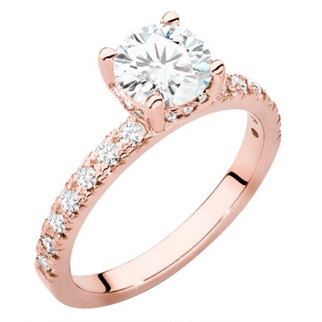 ZŁOTY PIERŚCIONEK pr. 585 z BRYLANTAMI 1,26ct 14k