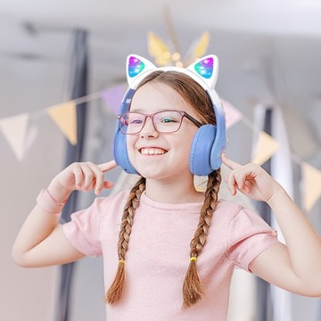 БЕСПРОВОДНЫЕ НАУШНИКИ С КОШАЧЬИМИ УШАМИ BLUETOOTH КОШАЧЬИ УШИ ДЛЯ РЕБЕНКА